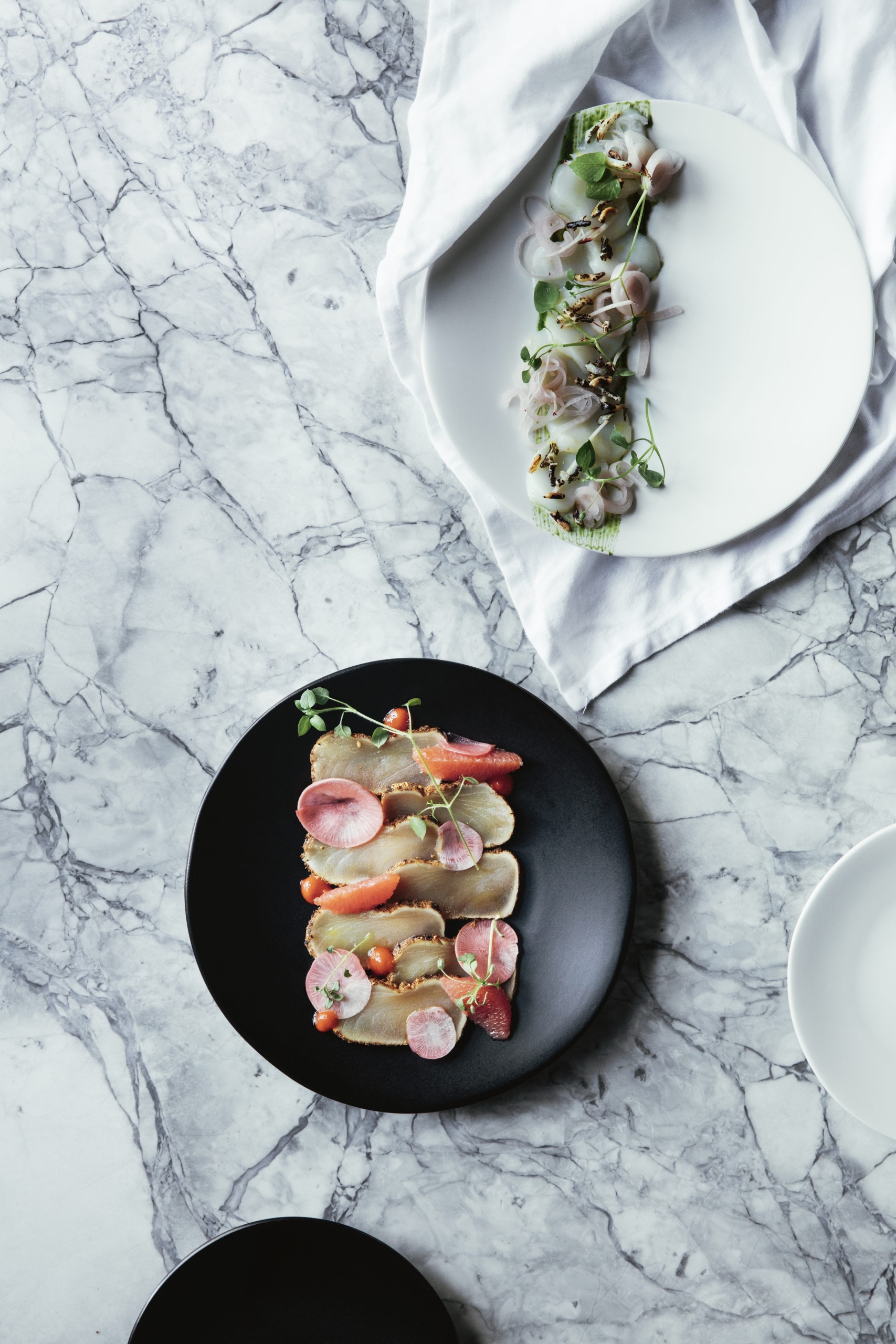 plates of food on a table
