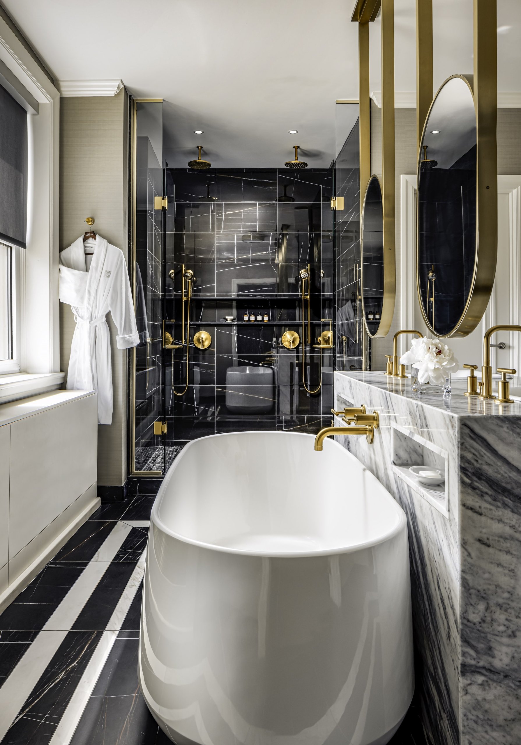 The beautiful bathroom amenities of a suite in Fairmont Chateau Laurier