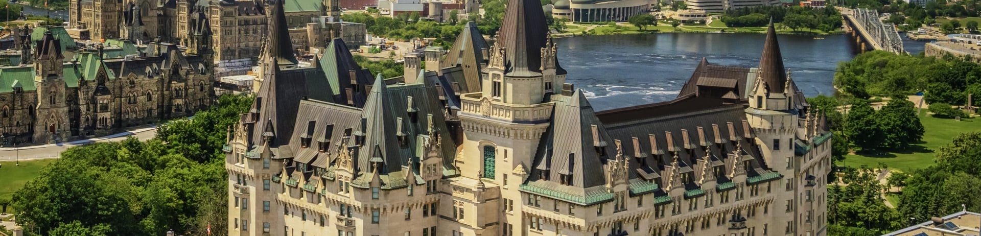 Chateau Laurier Aerial view