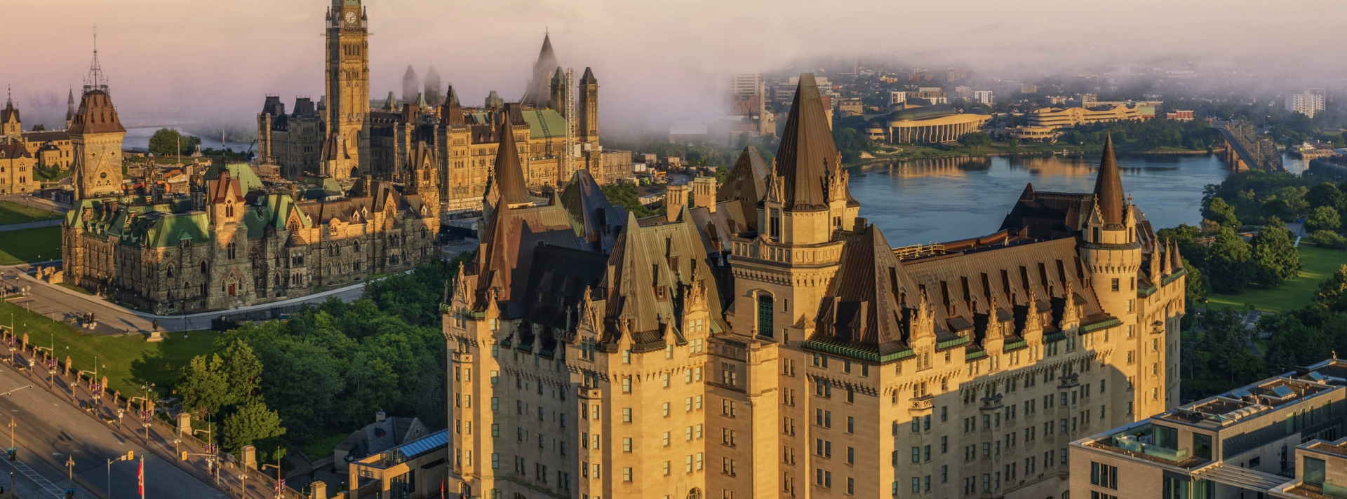 Chateau Laurier Aerial view
