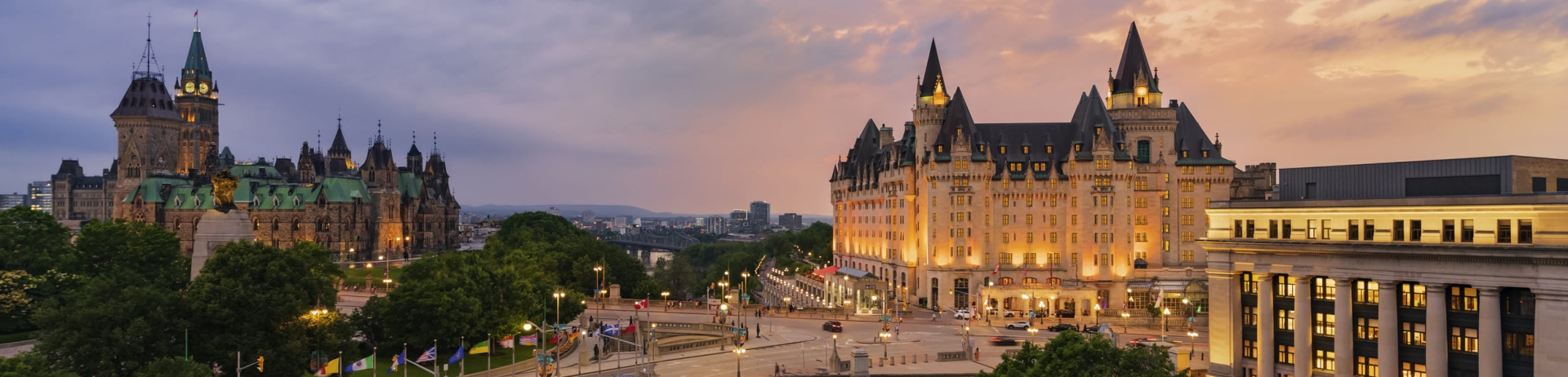 Chateau Laurier at sunset