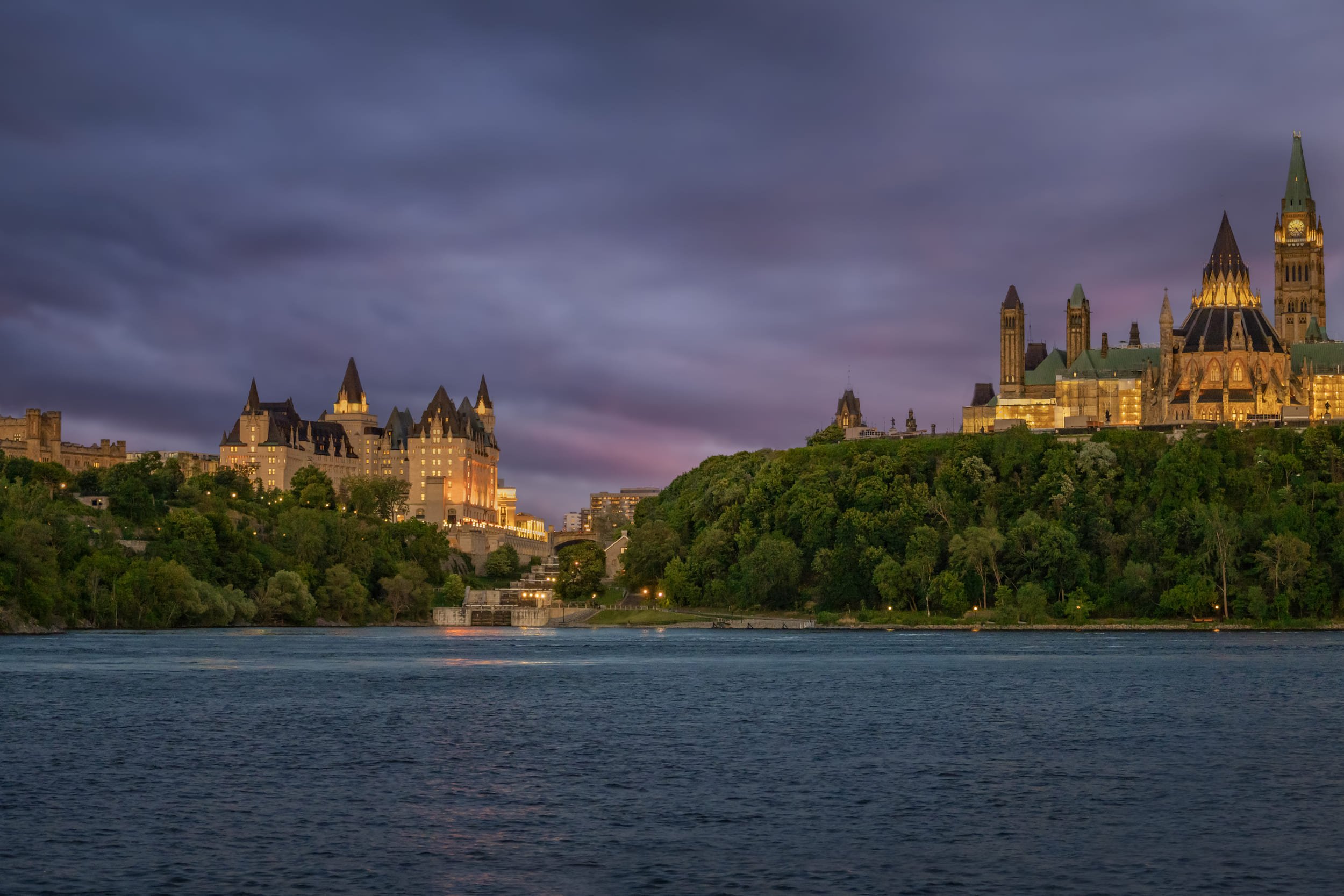 Chateau Laurier at sunset