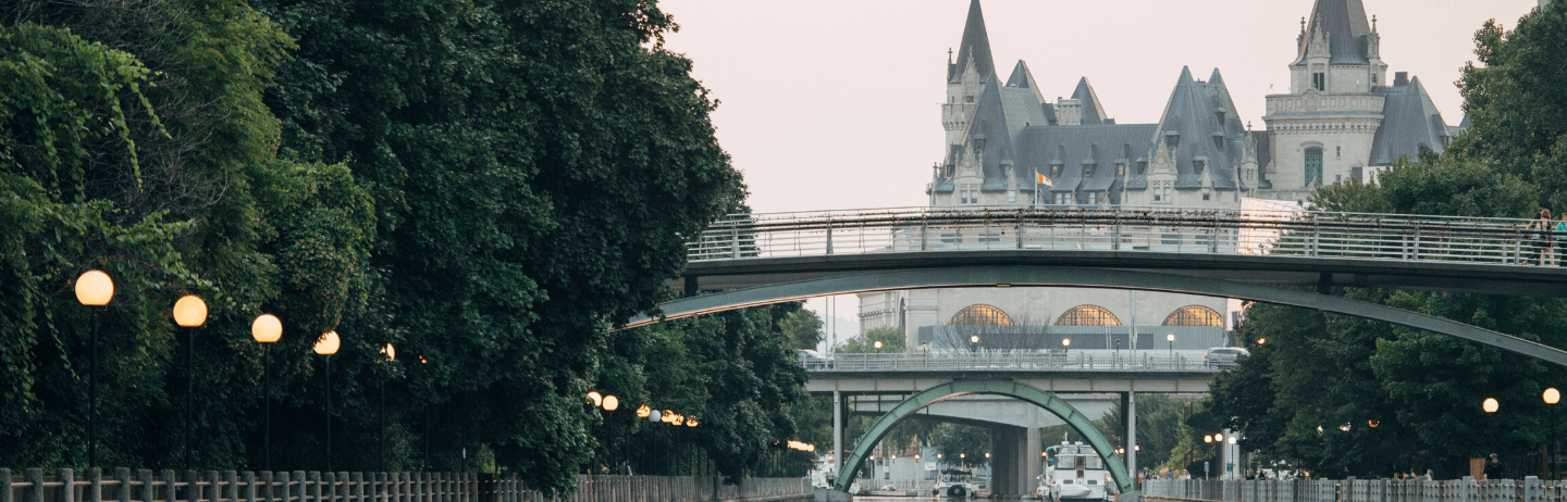 exterior view of the Chateau from the river