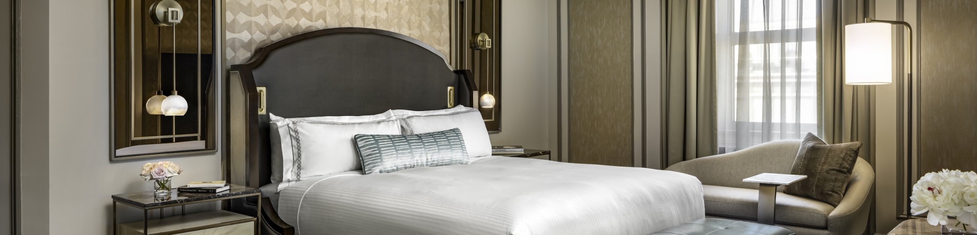 bedroom with chaise lounge