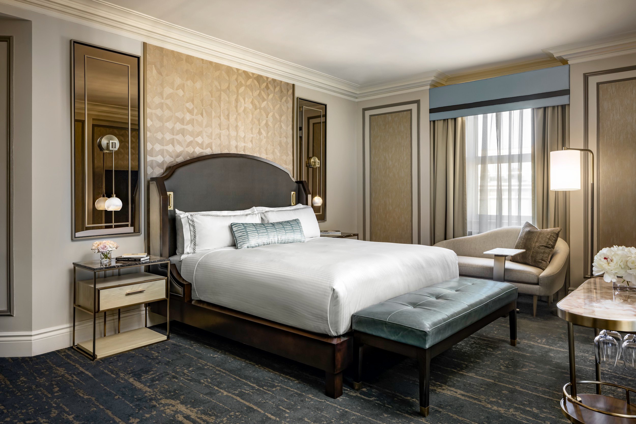 The bedroom of the Hays suite at Fairmont Chateau Laurier