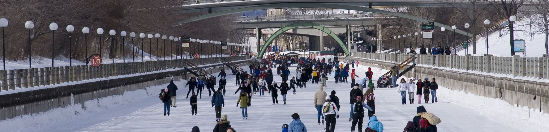 people skating on the rideau canal