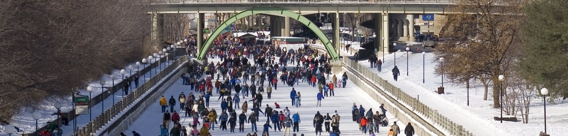 people skating on the rideau canal